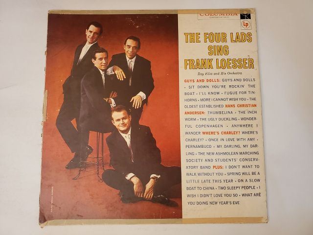 The Four Lads The Four Lads Sing Frank Loesser vinyl record