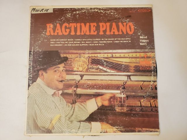 Barrel Fingers Barry Ragtime Piano vinyl record