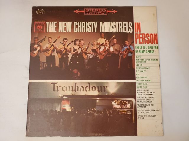 The New Christy Minstrels In Person vinyl record