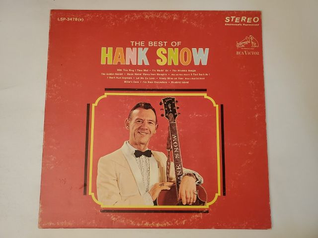 Hank Snow The Best of Hank Snow vinyl record