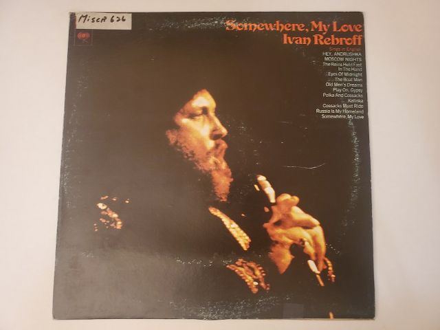 Ivan Rebroff Somewhere My Love vinyl record