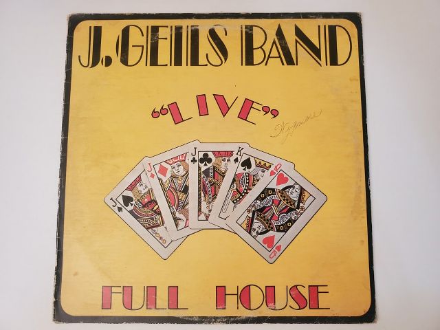 J. Geils Band Live Full House vinyl record