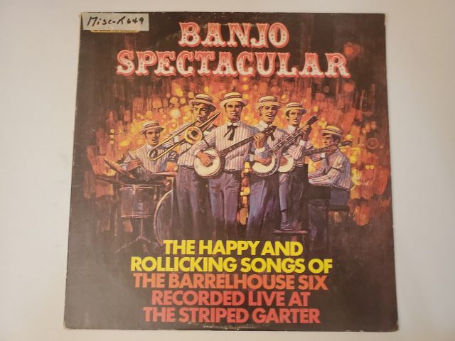 The Barrelhouse Six Banjo Spectacular vinyl record