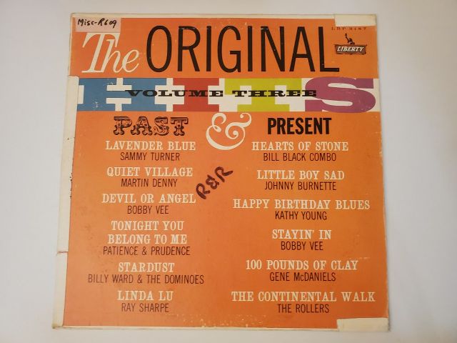Various Artists The Original Hits Volume Three: Past & Present vinyl record