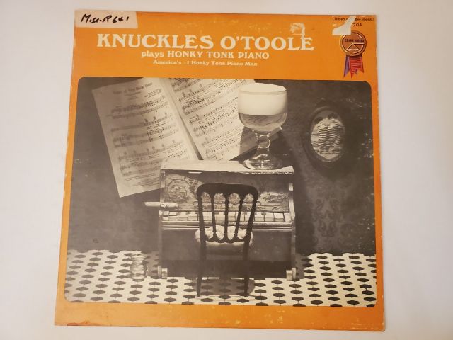 Knuckles O'Toole Plays Honky Tonk Piano vinyl record
