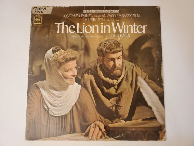 John Barry The Lion in Winter vinyl record