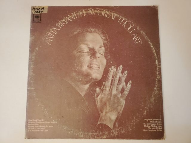 Anita Bryant How Great Thou Art vinyl record