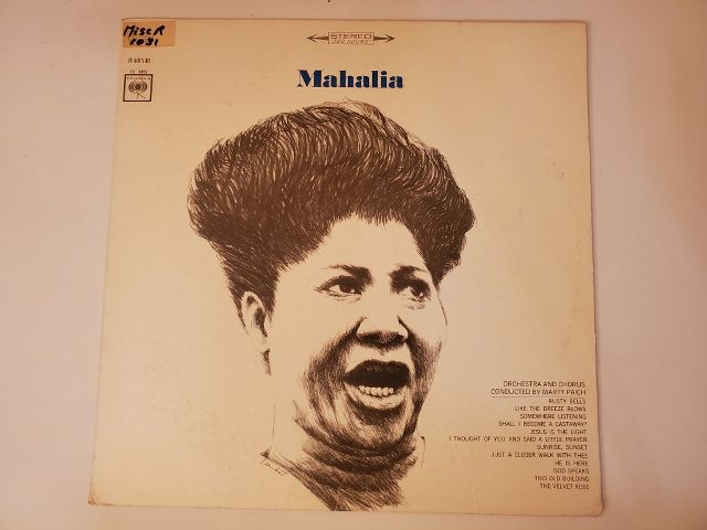 Mahalia Jackson Mahalia vinyl record