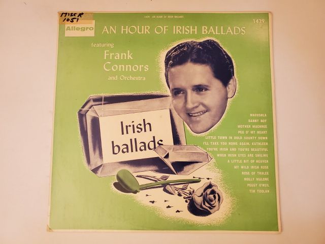 Frank Connors and Orchestra An Hour of Irish Ballads vinyl record