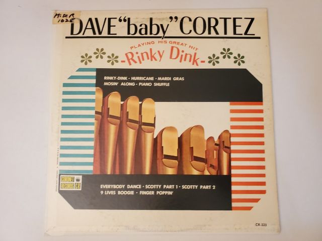 Dave 'Baby' Cortez Rinky Dink vinyl record