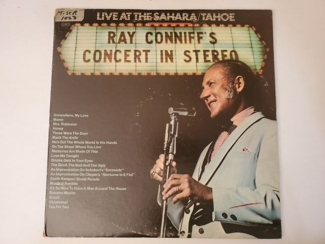 Ray Conniff Live at the Sahara / Tahoe vinyl record