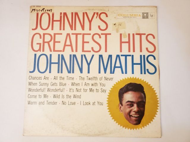 Johnny Mathis Johnny's Greatest Hits vinyl record