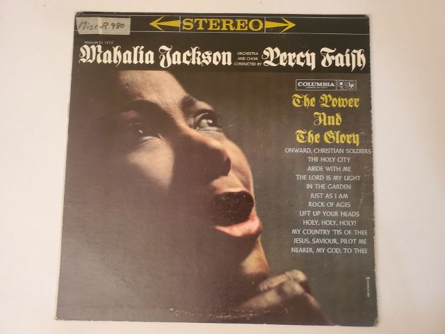 Mahalia Jackson with Percy Faith The Power and the Glory vinyl record
