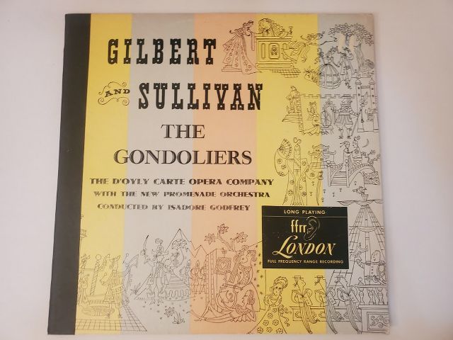 Gilbert and Sullivan The Gondoliers vinyl record