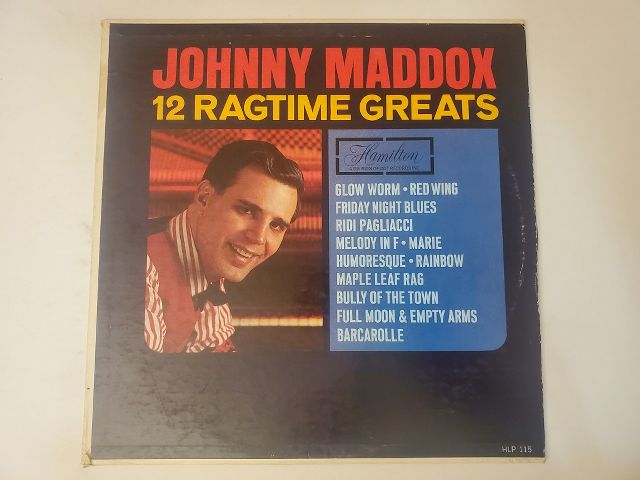 Johnny Maddox 12 Ragtime Greats vinyl record