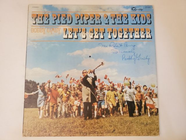 Bobby Gimby The Pied Piper & The Kids: Let's Get Together vinyl record