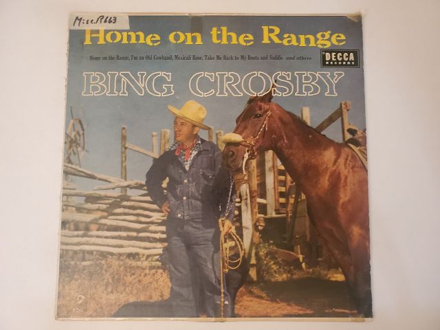 Bing Crosby Home on the Range vinyl record