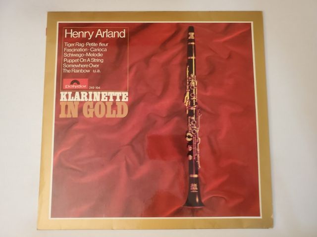 Henry Arland Klarinette in Gold vinyl record