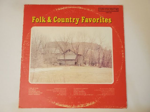 Various Artists Folk & Country Favorites vinyl record