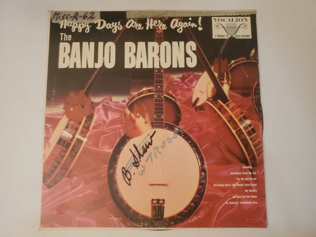 The Banjo Barons Happy Days Are Here Again vinyl record