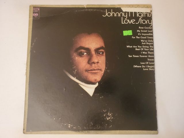 Johnny Mathis Love Story vinyl record