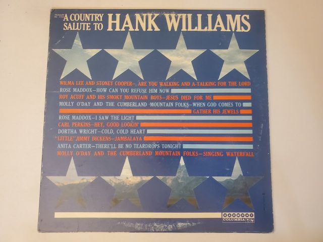 Various Artists A Country Salute to Hank Williams vinyl record