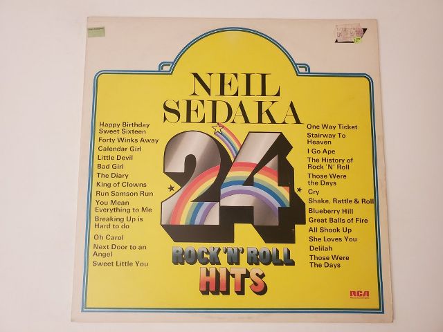 Neil Sedaka 24 Rock 'N' Roll Hits vinyl record