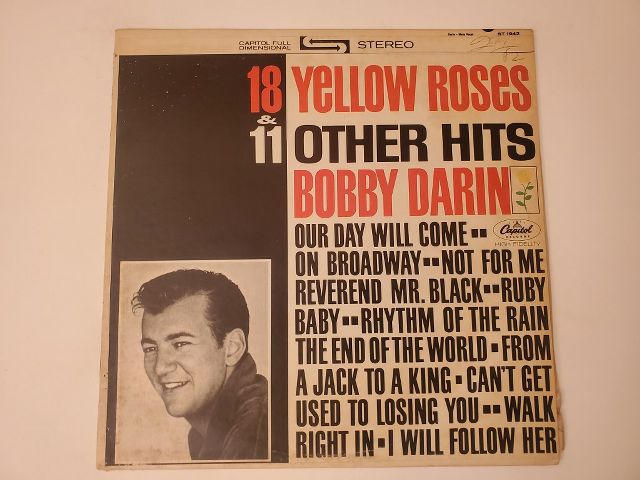 Bobby Darin 18 Yellow Roses & 11 Other Hits vinyl record