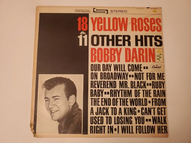 Bobby Darin 18 Yellow Roses & 11 Other Hits vinyl record