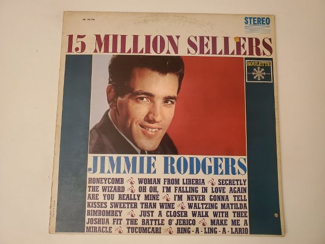 Jimmie Rodgers 15 Million Sellers vinyl record