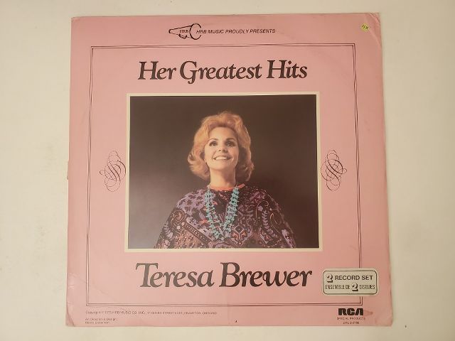 Teresa Brewer Her Greatest Hits vinyl record