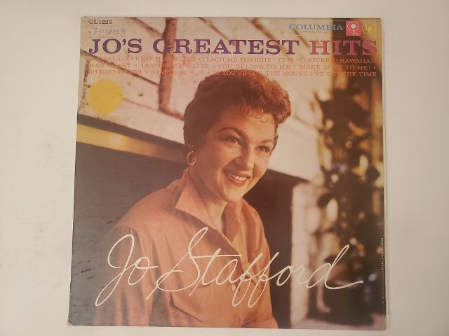 Jo Stafford Jo's Greatest Hits vinyl record