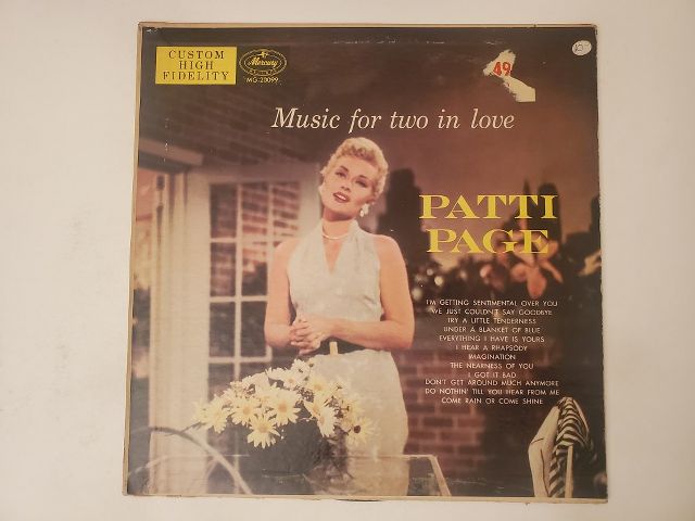 Patti Page Music for Two in Love vinyl record