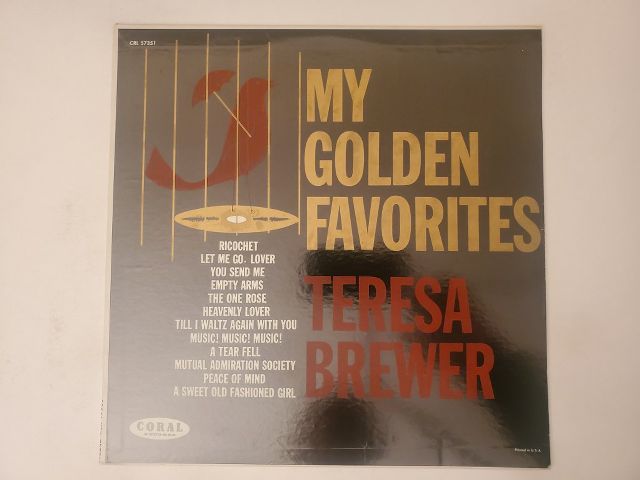 Teresa Brewer My Golden Favorites vinyl record