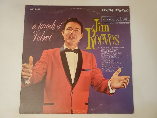 Jim Reeves A Touch of Velvet vinyl record