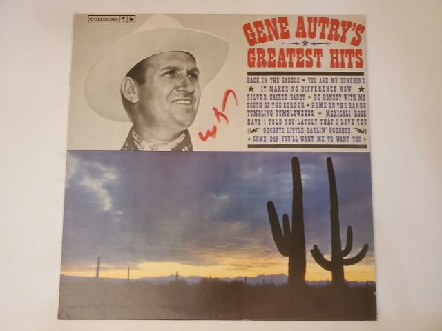 Gene Autry Greatest Hits vinyl record
