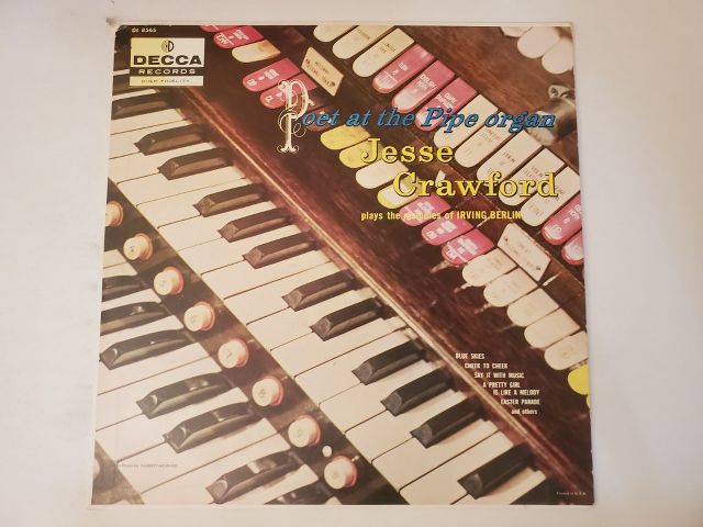 Jesse Crawford Poet at the Pipe Organ vinyl record