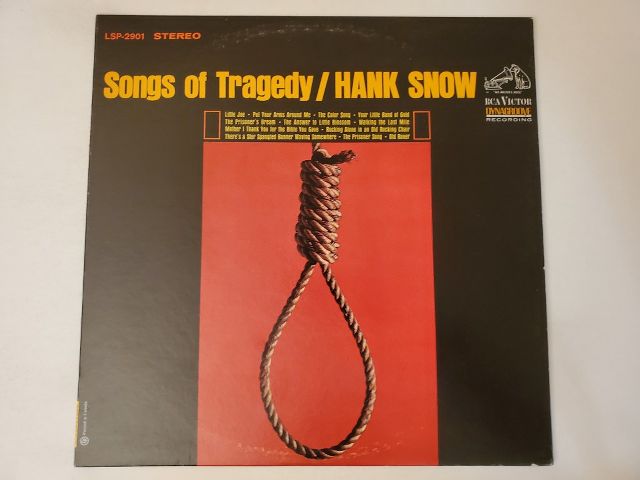 Hank Snow Songs of Tragedy vinyl record