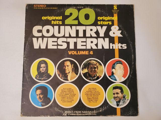 Various Artists 20 Original Hits 20 Original Stars: Country & Western Hits Volume 4 vinyl record