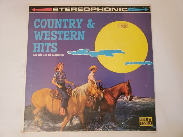 Slim Boyd and the Rangehands Country & Western Hits vinyl record