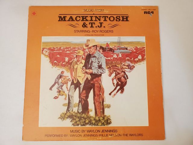 Waylon Jennings, Willie Nelson, The Waylors Music from Mackintosh & T.J. vinyl record