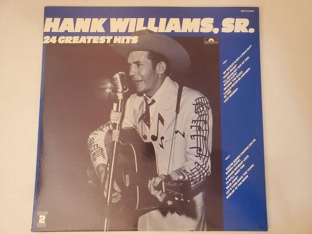 Hank Williams Sr. 24 Greatest Hits vinyl record