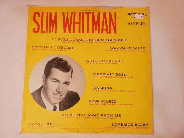 Slim Whitman Sampler vinyl record