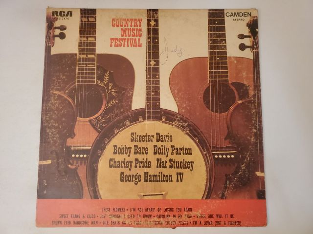 Various Artists Country Music Festival vinyl record
