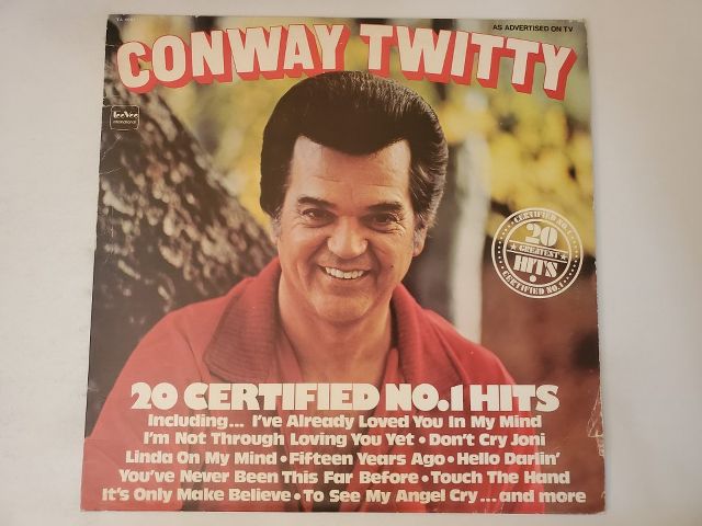 Conway Twitty 20 Certified No. 1 Hits vinyl record