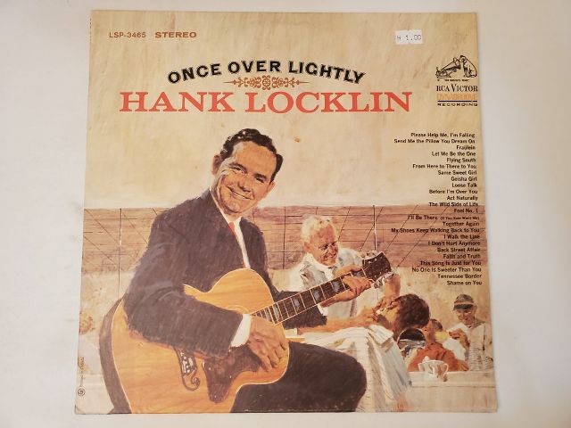 Hank Locklin Once Over Lightly vinyl record