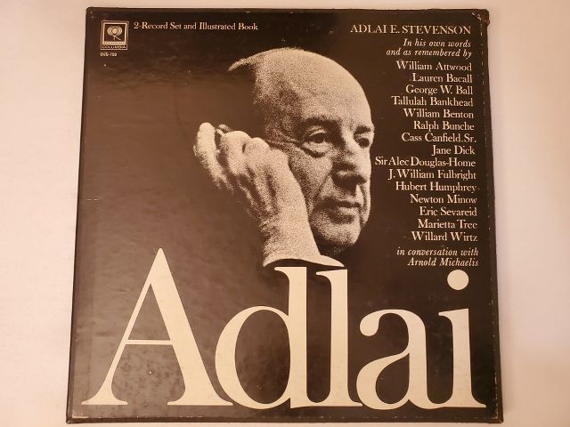 Adlai Adlai E. Stevenson vinyl record
