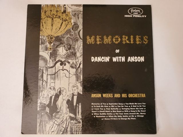 Anson Weeks and His Orchestra Memories of Dancin' with Anson vinyl record