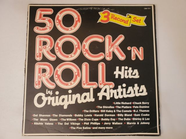 Various Artists 50 Rock 'N Roll Hits by Original Artists vinyl record