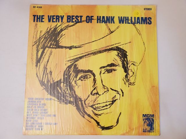 Hank Williams The Very Best of Hank Williams vinyl record